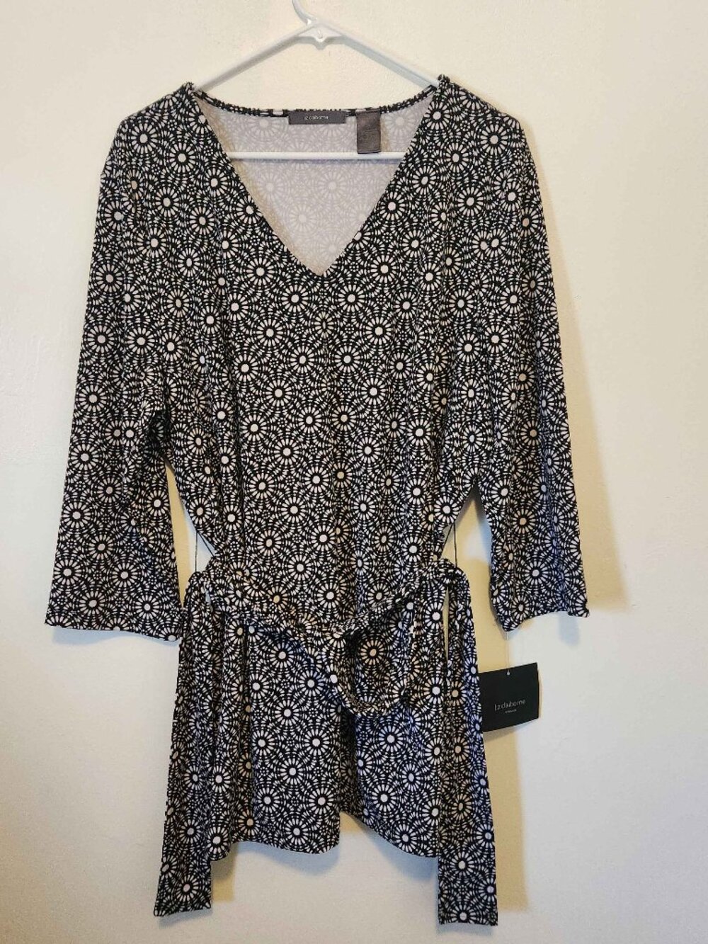 Liz Claiborne tie-waist blouse